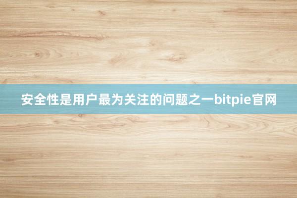 安全性是用户最为关注的问题之一bitpie官网