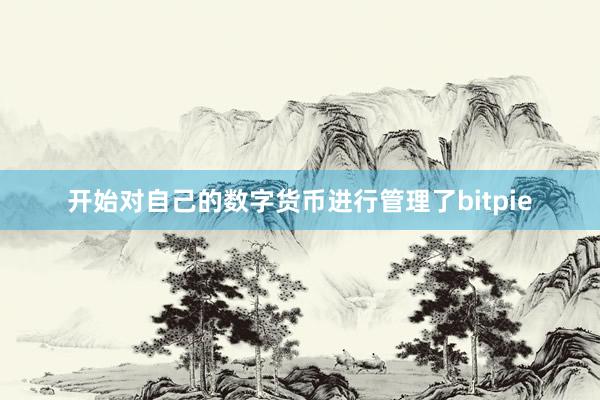 开始对自己的数字货币进行管理了bitpie