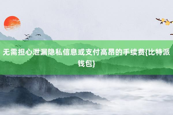 无需担心泄漏隐私信息或支付高昂的手续费{比特派钱包}