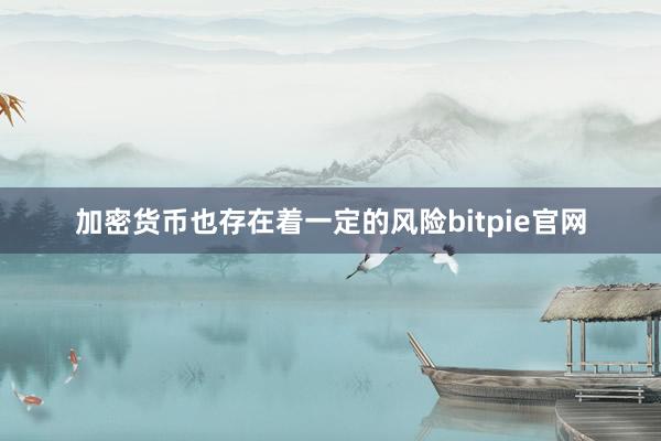 加密货币也存在着一定的风险bitpie官网