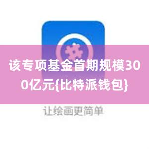 该专项基金首期规模300亿元{比特派钱包}